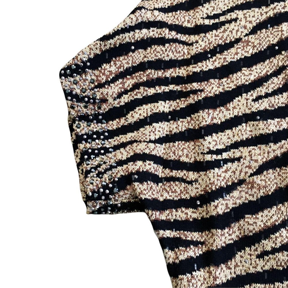 St John Evening Marie Gray Santana Knit Shirt Top - Picture 3 of 8